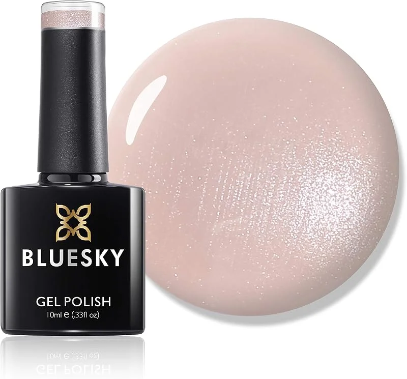 Bluesky Bare Lingerie 80564 Vernis à ongles gel, rose, pâle, nude, blush, pêche, longue — Maquillage