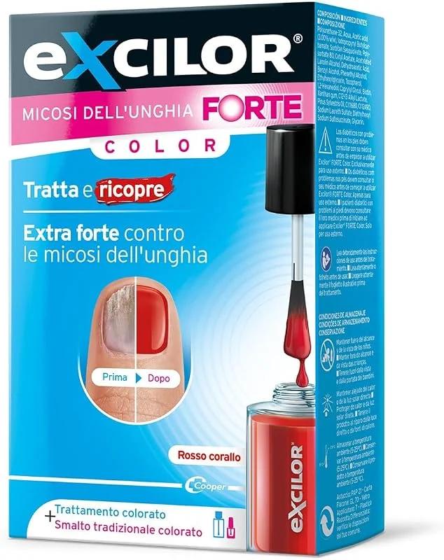 Excilor Vernis à ongles rouge Forte 30 ml — Maquillage