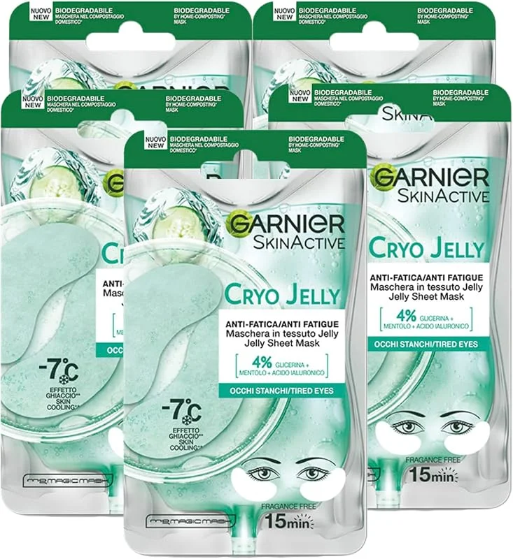Garnier SkinActive Cryo Jelly Masque contour des yeux en tissu biodégradable — Soin de la peau