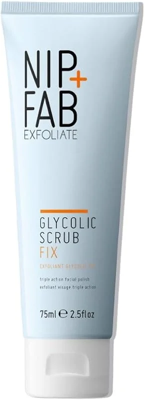 Nip+Fab Glycolic Fix Scrub, Peeling à l'Acide Glycolique, Avec Acide Salicylique — Soin de la peau