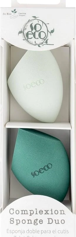 So Eco Éponge Complexion Duo 1 Unité - Vert - Ronde - Polyuréthane (PU) - Maquillage, Concealer