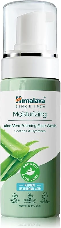 Himalaya Mousse Nettoyante Hydratante à l’Aloe Vera Bio et Acide Hyaluronique — Soin de la peau