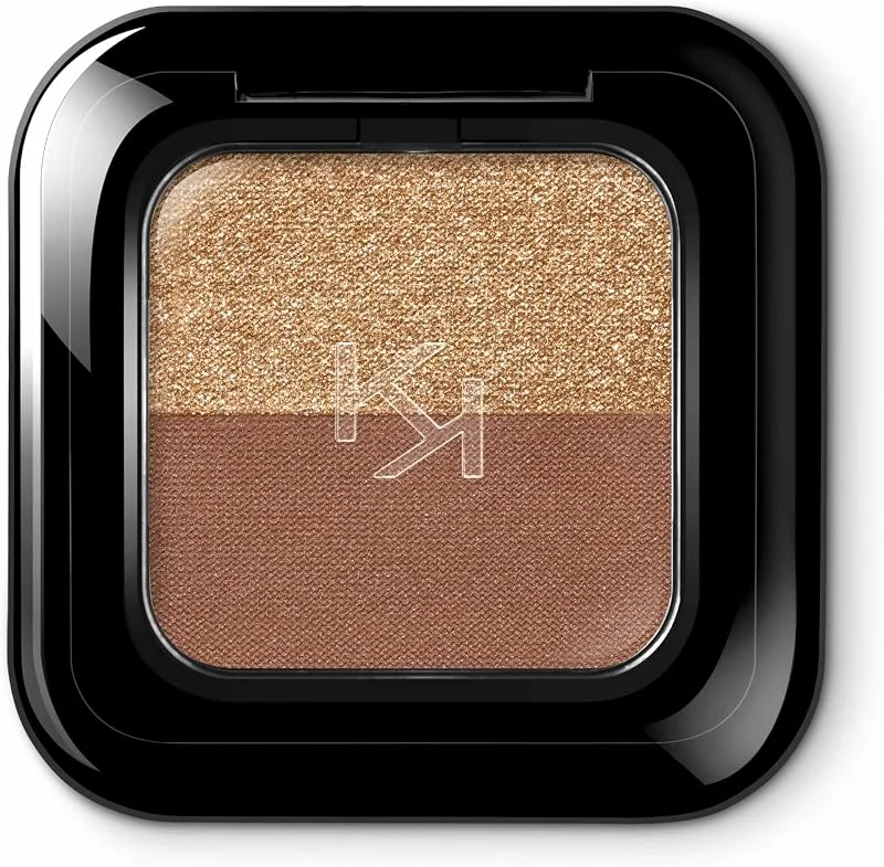 KIKO Milano Bright Duo Eyeshadow - Teinte 04 Universal Beige, Warm Gold — Maquillage