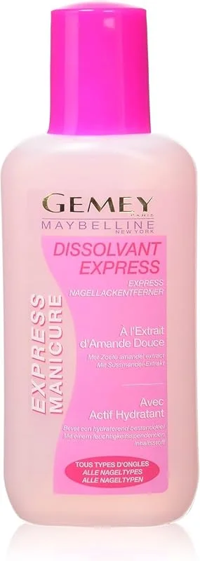 Maybelline New York Dissolvant Express Manucure Hydratant Acétone 125ml — Maquillage