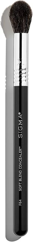 Sigma F64 - Soft Blend Concealer Crème Professionnelle, Maquillage Visage Liquide Pinceau
