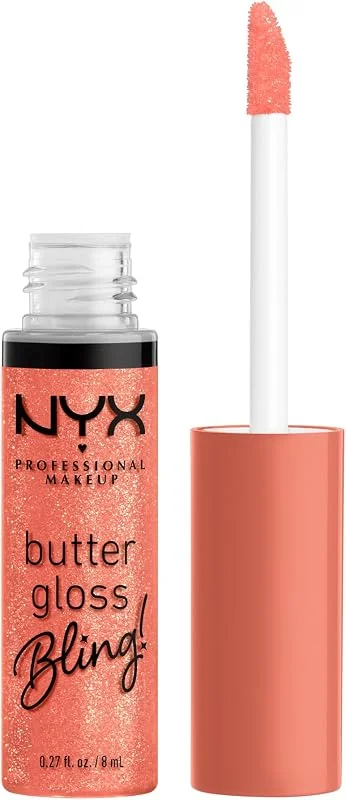 NYX PROFESSIONAL MAKEUP Butter Gloss Bling Brillant à lèvres non collant et brillant Vegan