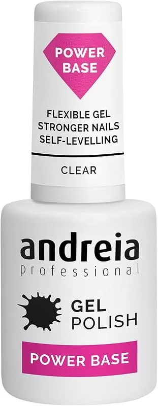Andreia Professional Vernis à Ongles Transparent Power Base - Base Haute Viscosité pour — Maquillage