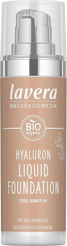 lavera Fond de teint Hyaluron Cool Honey 04 30 ml Hyaluron & Amande — Maquillage