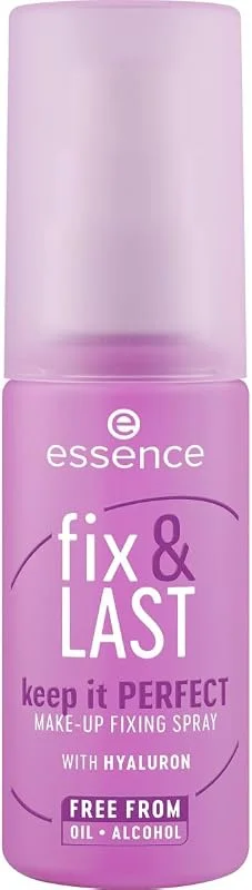 essence fix & LAST keep it PERFECT MAKE-UP FIXING SPRAY fixateur, fixant, naturel — Maquillage