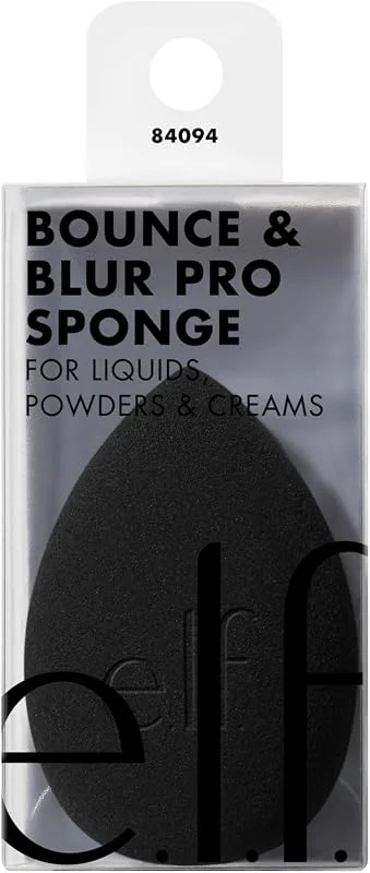 e.l.f. Bounce & Blur Pro Éponge de mélange de Maquillage Multi-Usage pour crèmes, liquides et