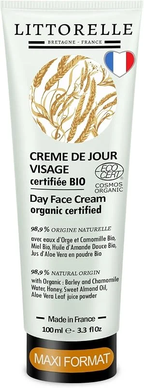 Crème de Jour Visage Peau Douce - Maxi Format 100 ml - Certifiée Bio – 99% — Soin de la peau