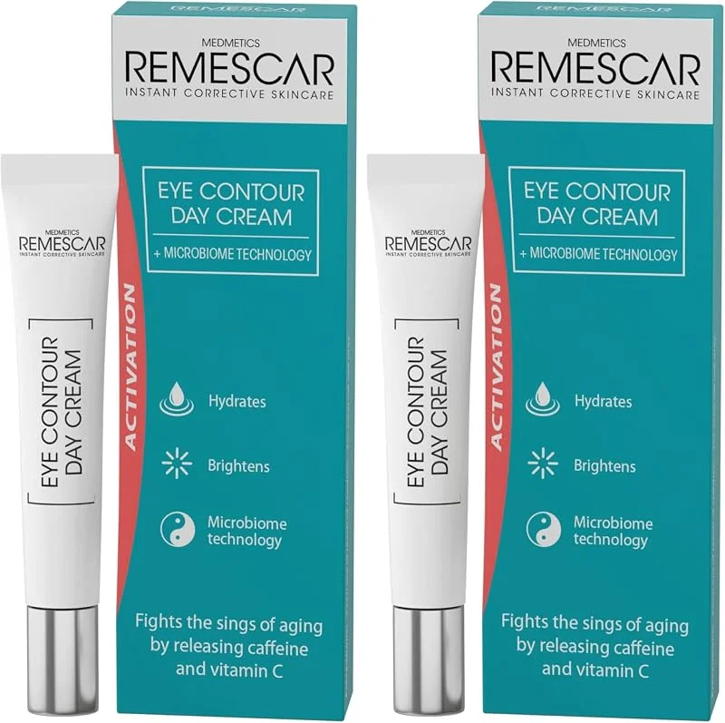 Remescar Crème de Jour pour le Contour des Yeux 15ml – Anti-Âge avec Caféine & — Soin de la peau