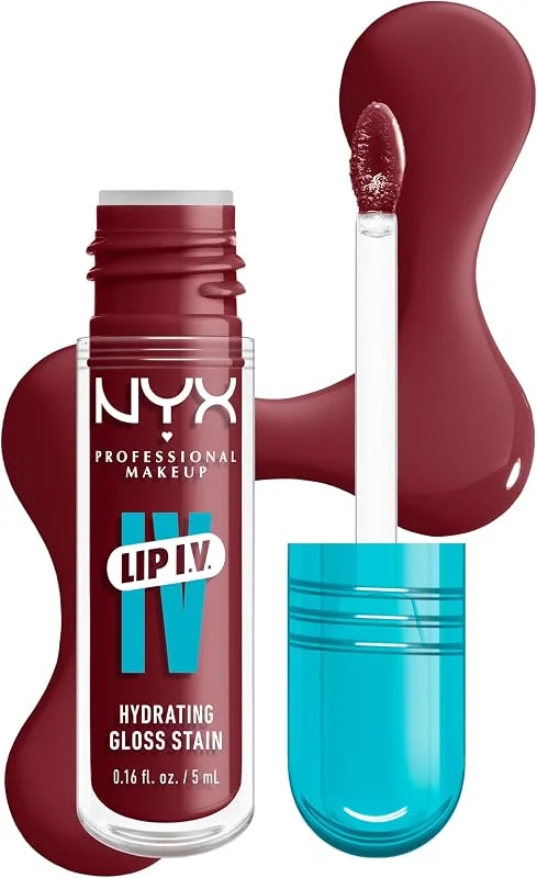 NYX Professional Makeup Lip IV Gloss Hydratant Effet Mouillé 12h Rose — Maquillage