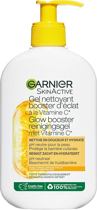 Garnier Gel Nettoyant Vitamine C Booster Éclat Peaux Ternes 250ml — Soin de la peau