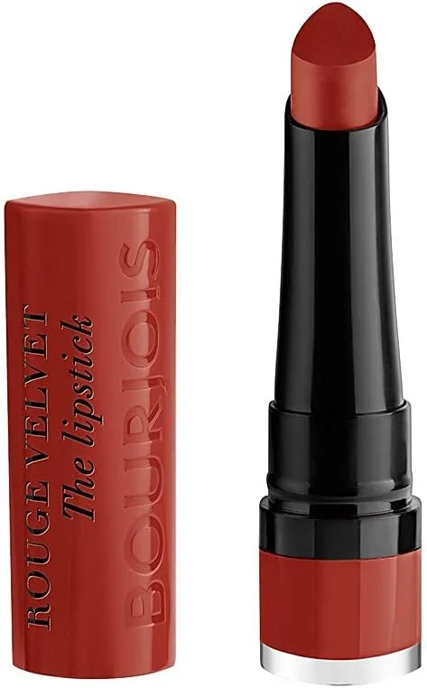 Bourjois ROUGE À LÈVRES ROUGE VELVET THE LIPSTICK, 21 Grand Roux, Couleur mate intense — Maquillage