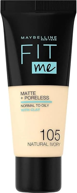 Maybelline New York FITME Tapis & poreless - Fond de teint - Ivoire naturel - Matte — Maquillage