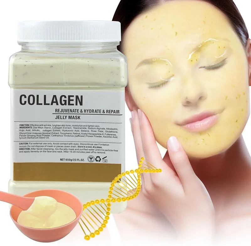 Masque en Gelée Poudre pour le Visage, Hydrating & Moisturizing Jelly Face Mask — Soin de la peau