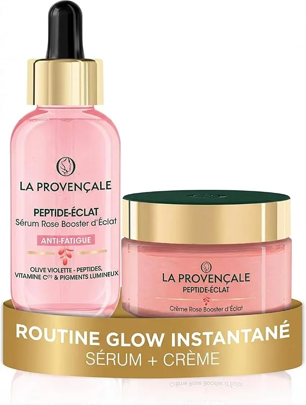 Lot de La Provençale Peptide-Éclat - Sérum Rose Booster d'Éclat Anti-fatigue — Soin de la peau