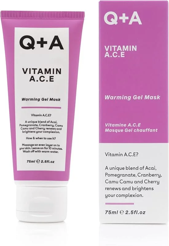 Masque Gel Thermo-chauffant Vitamin A.C.E Q+A 75ML — Soin de la peau