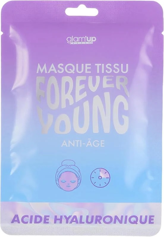 Glam'Up Paris - Masque Tissu Forever Young - Action Anti-âge - Tous Types de Peau — Soin de la peau