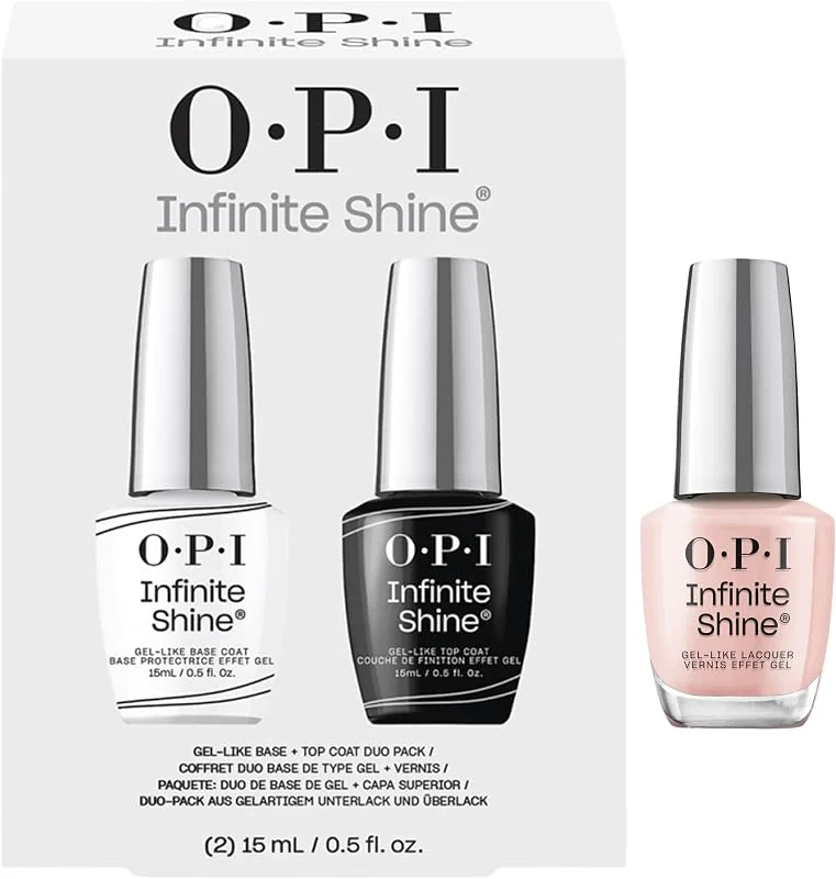 Lot OPI Infinite Shine - Duo Pack Base & Top Coat + Bubble Bath - Vernis à ongles effet — Maquillage