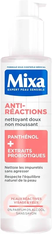 MIXA Nettoyant Visage Anti-Réactions Peaux Réactives Sans Savon 150ml — Soin de la peau