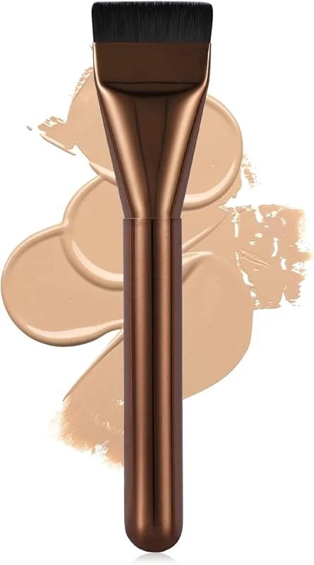 Pinceau plat pour fond de teint, pinceau de maquillage coréen, spatule pour fond de teint liquide