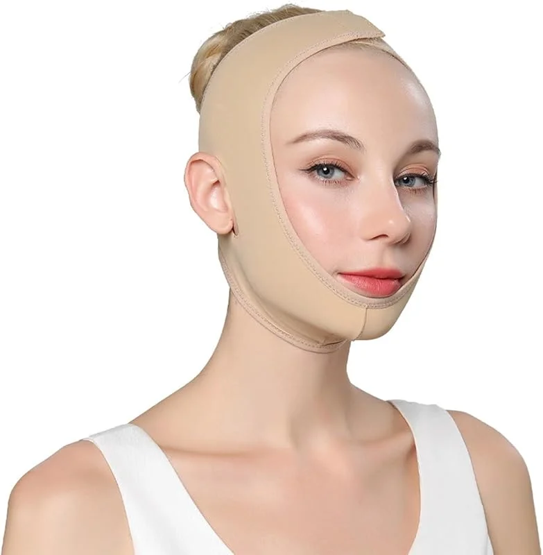 Masque V-Ligne Visage Respirant, Masque Double Menton Amincissant, Bande — Soin de la peau