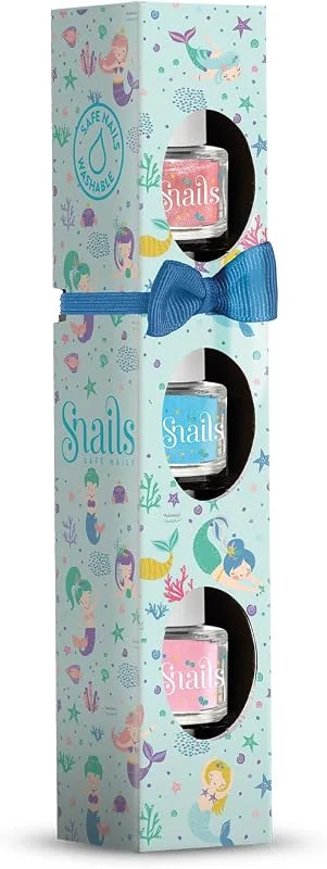 Snails 510407 Coffret cadeau de vernis à ongles pour enfant Mini sirène 3 x 5 ml, à — Maquillage