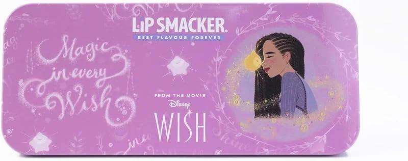 Lip Smacker Wish Lip & Face Tin, Ensemble de Maquillage Enfants Inspiré de Disney Wish avec Gloss à