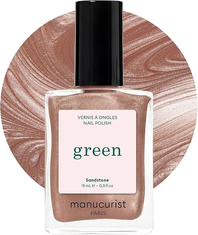 Manucurist Green Vernis à Ongles Marron Clair Nacré Sandstone — Maquillage
