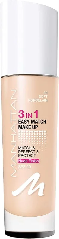 Manhattan Easy Match Make Up Fond de teint 3 en 1 — Maquillage