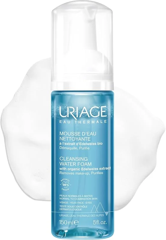 Uriage Mousse d'Eau Nettoyante - Edelweiss Bio - Ultra-Douce, Nettoyante & (150ml) — Soin de la peau