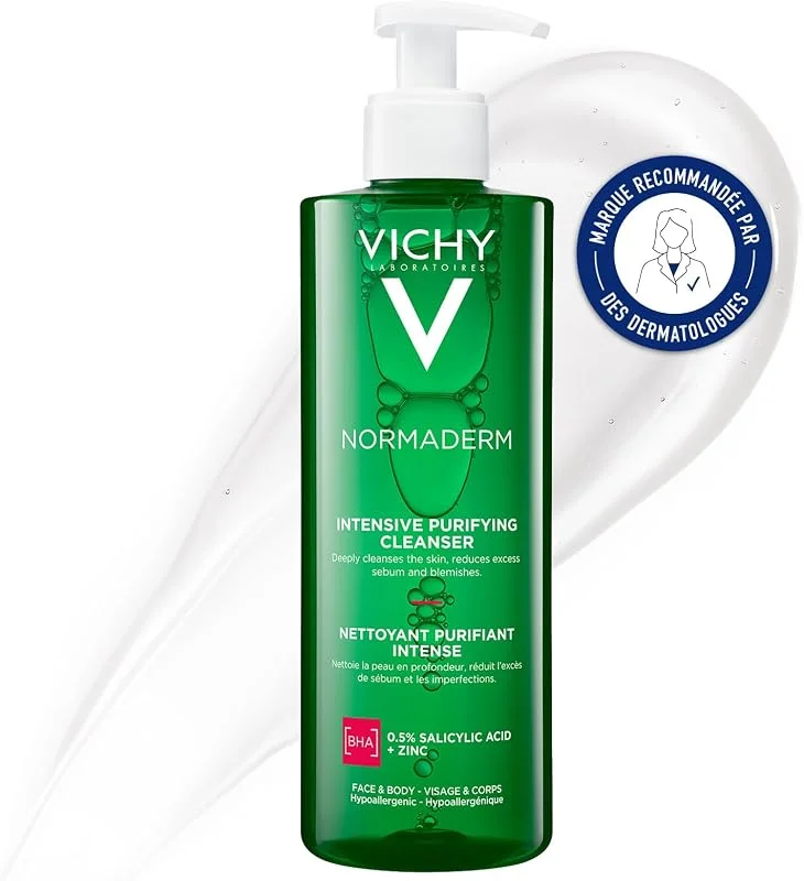 Vichy Normaderm Gel Nettoyant Purifiant Peaux Grasses Acnéiques Probiotiques — Soin de la peau