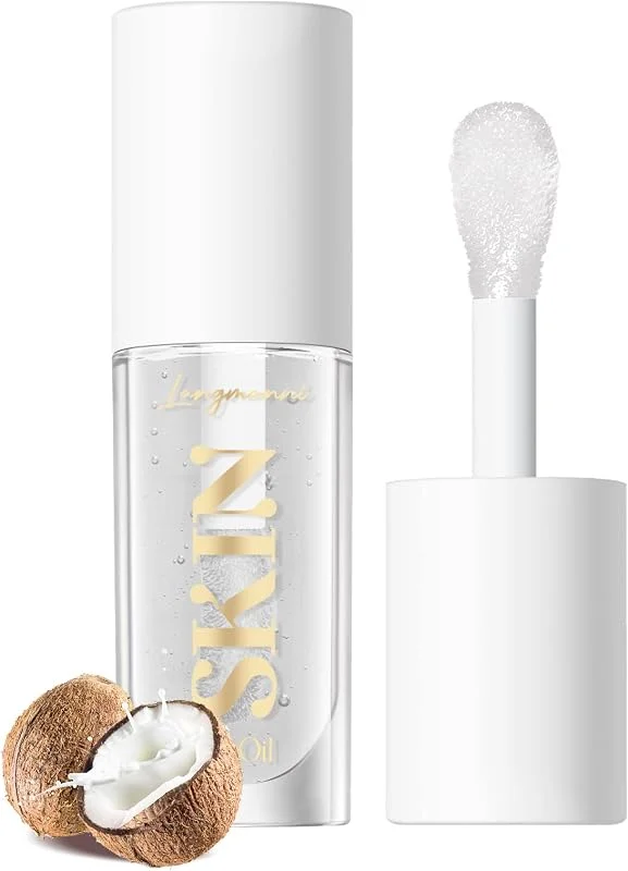 Lip Plumper Gloss Huiles à lèvres, gloss à lèvres cristallin transparent hydratant — Maquillage