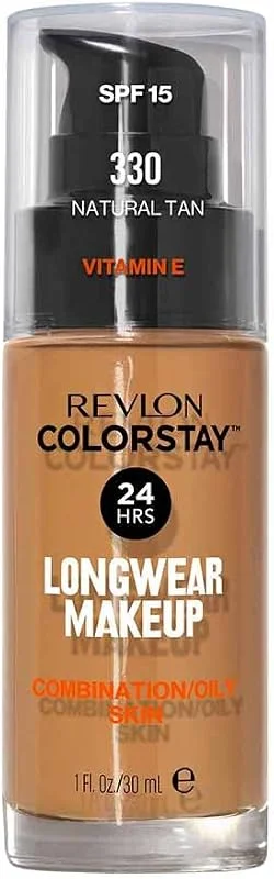 Revlon ColorStay Fond de Teint Tenue 24H, 330 Natural Tan 30 ml — Maquillage