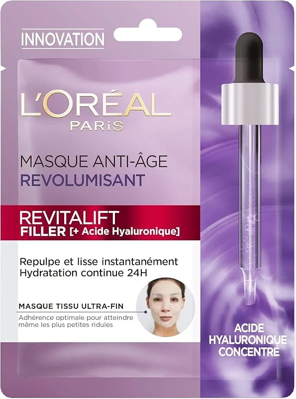 L'Oréal Paris Revitalift Filler Masque Anti-Rides Acide Hyaluronique 28g — Soin de la peau