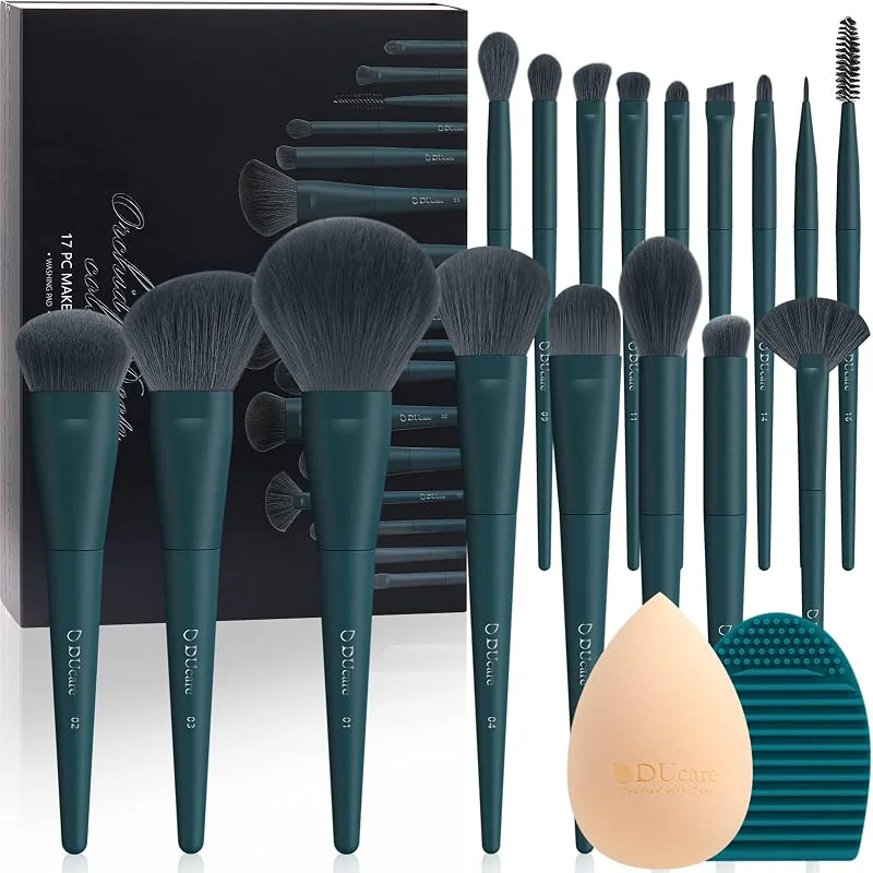 DUcare Coffret de 17PCS pinceaux maquillages brosse maquillage