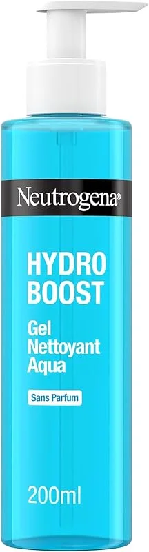 Neutrogena Aqua-Gel Nettoyant Hydro Boost Visage Sans Parfum, 200 ml — Soin de la peau