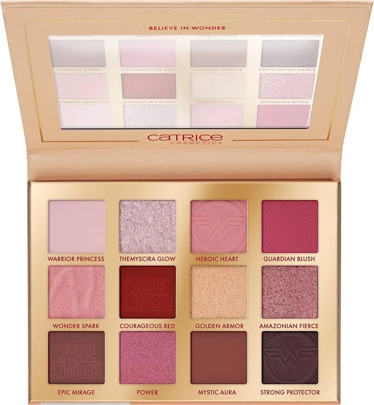 Catrice Wonder Woman Eyeshadow Palette fards à paupières, hautement pigmenté, intense — Maquillage
