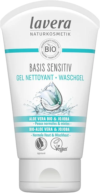 lavera basis sensitive Gel nettoyant 125 ml Aloe Vera & Jojoba — Soin de la peau