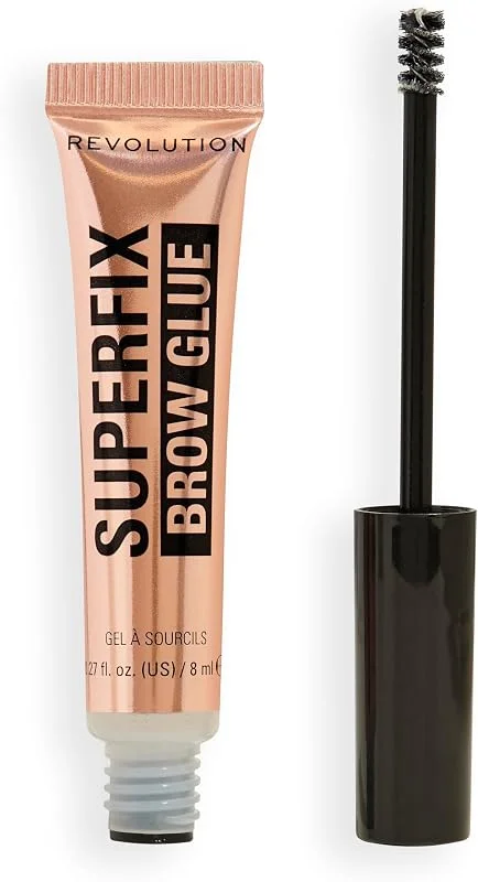 Revolution Superfix Brow Glue, Gel Fixateur Sourcils Longue Tenue, Enrichi en Vitamine — Maquillage