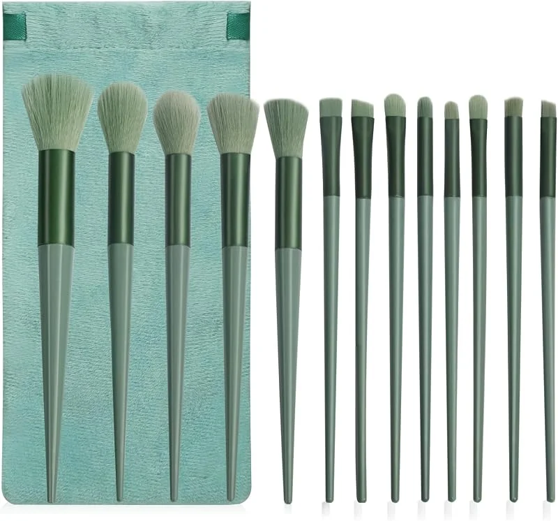Lot de 13 pinceaux de maquillage pour fond de teint, poudre, anti-cernes, fard à paupières, fard à