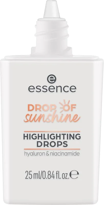 essence DROP OF sunshine HIGHLIGHTING DROPS gouttes illuminatrices, humidifiant (25ml) — Maquillage