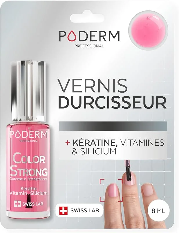 PODERM Vernis Durcisseur Ongles - Gloss Éclat, Répare et Renforce les Ongles — Soin de la peau