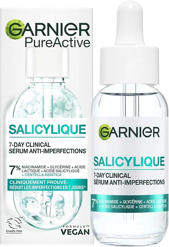 Garnier PureActive Sérum Salicylique Anti-Imperfections 7 Jours 30ml — Soin de la peau