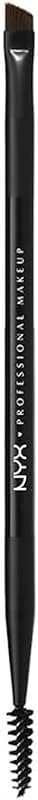 NYX Professional Makeup Pinceau Sourcils Double-Embout Biseauté Noir — Maquillage