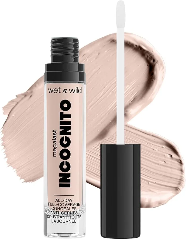 wet n wild, Megalast Incognito Full-Coverage Concealer, Harmonieux et Richement — Maquillage