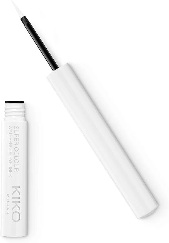 KIKO Milano Super Colour Waterproof Eyeliner 01, Eye-Liner Liquide Coloré — Maquillage