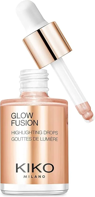 KIKO Milano Glow Fusion Highlighting Drops 02, Enlumineur Liquide Pour Le Visage Au — Maquillage